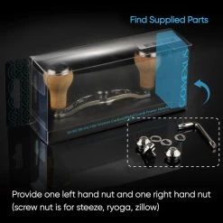 Gomexus Aluminum Double Handle With Cork Knob -Vissen Winkel BS100HCA27TNr 4