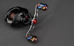 Gomexus Crank Handle W/Titanium Galaxy Knob -Vissen Winkel BS100T22GDX2r 3