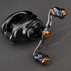 Gomexus Crank Handle W/Titanium Galaxy Knob -Vissen Winkel BS100T22GDX2r 4